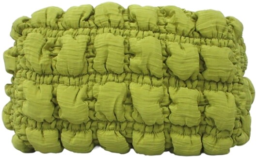 EJA Kosemtiktasche lime gelb gesteppt klein ca. 18x9x10cm