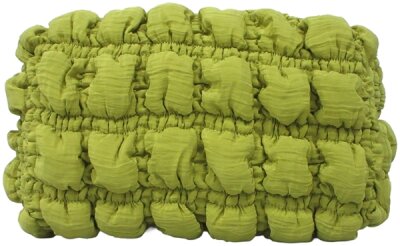 EJA Kosemtiktasche lime gelb gesteppt ca. 18x9x10cm