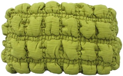 EJA Kosemtiktasche lime gelb gesteppt klein ca. 18x9x10cm