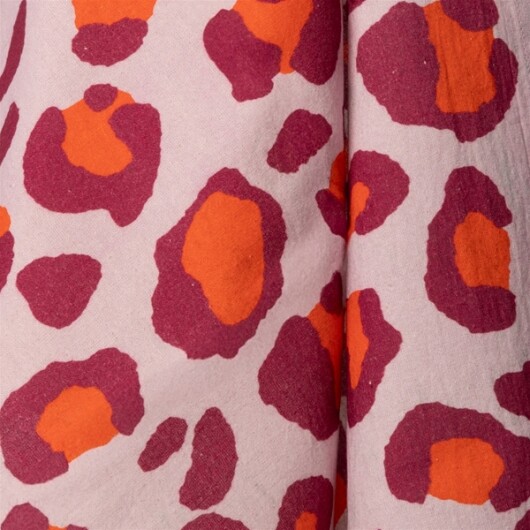 EJA Geschirrtuch Leopardenmuster lila rot ca. 50x70cm