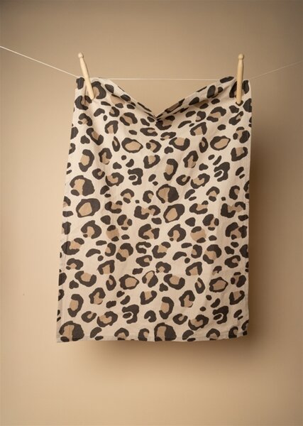 EJA Geschirrtuch Leopardenmuster sand braun ca. 50x70cm