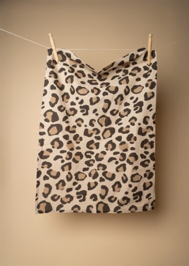 EJA Geschirrtuch Leopardenmuster sand braun ca. 50x70cm