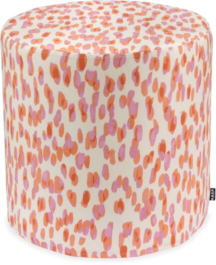 H.O.C.K. Sally Outdoor Hocker Pouf rund ø45x45cm col. 231 coral lachs sunny