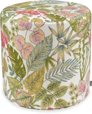 H.O.C.K. Eliza-Bouquet Outdoor Hocker Pouf rund...