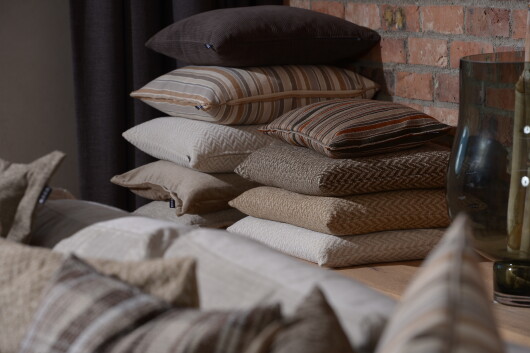 H.O.C.K. Zircono Hocker Cube eckig 45x45x45cm taupe Zickzack