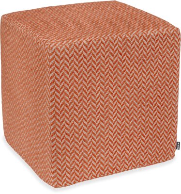 H.O.C.K. Zircono Hocker Cube eckig 45x45x45cm orange...