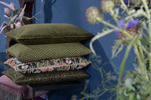 H.O.C.K. Zircono Hocker Cube eckig 45x45x45cm grün col. 15 Zickzack