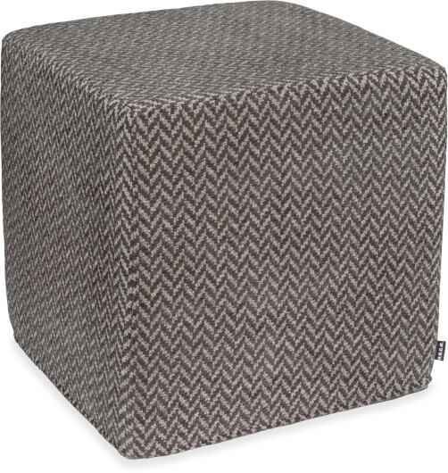 H.O.C.K. Zircono Hocker Cube eckig 45x45x45cm grau Zickzack