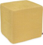 H.O.C.K. Zircono Hocker Cube eckig 45x45x45cm gelb - lime...