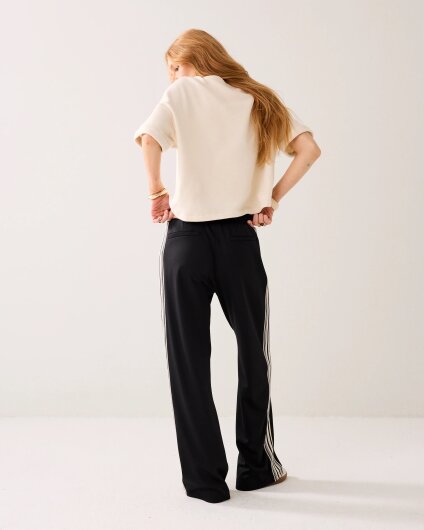 N.Y.A. | Summum Hose Trackpants weites Bein schwarz