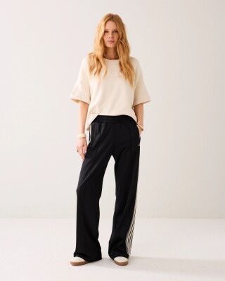 N.Y.A. | Summum Hose Trackpants weites Bein schwarz