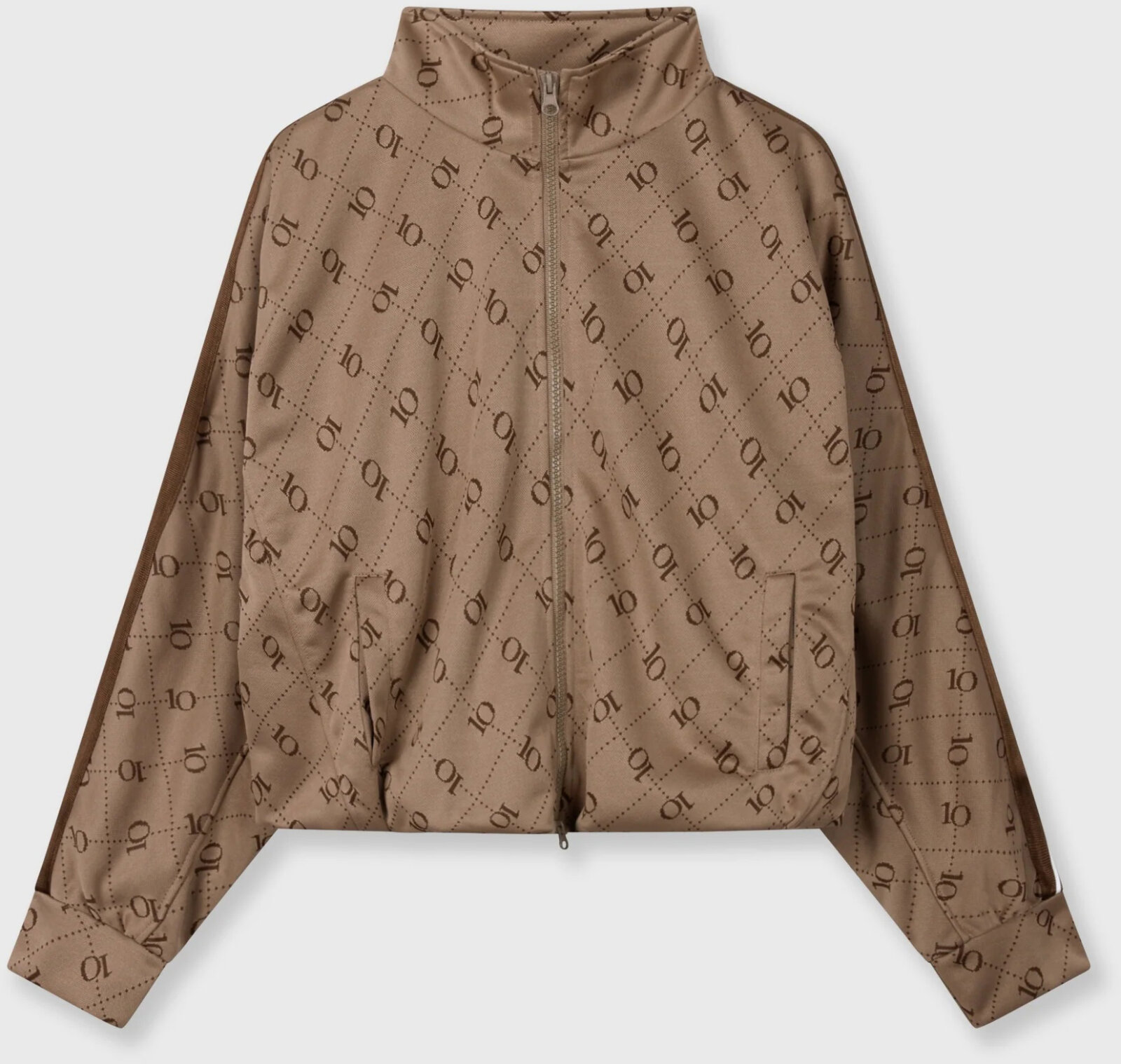 N.Y.A. | 10Days Sweatshirtjacke Track Jacket Trainigsweste dunkelbraun