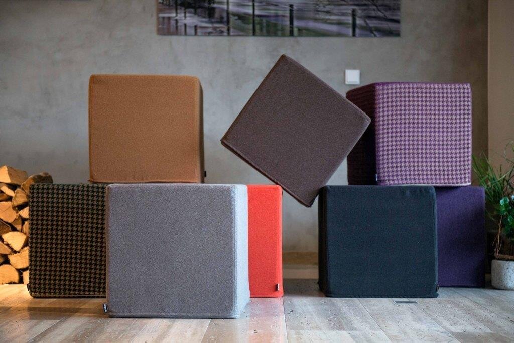 H.O.C.K. Livigno Cube / Sitzwürfel 45x45x45cm anthrazit 800