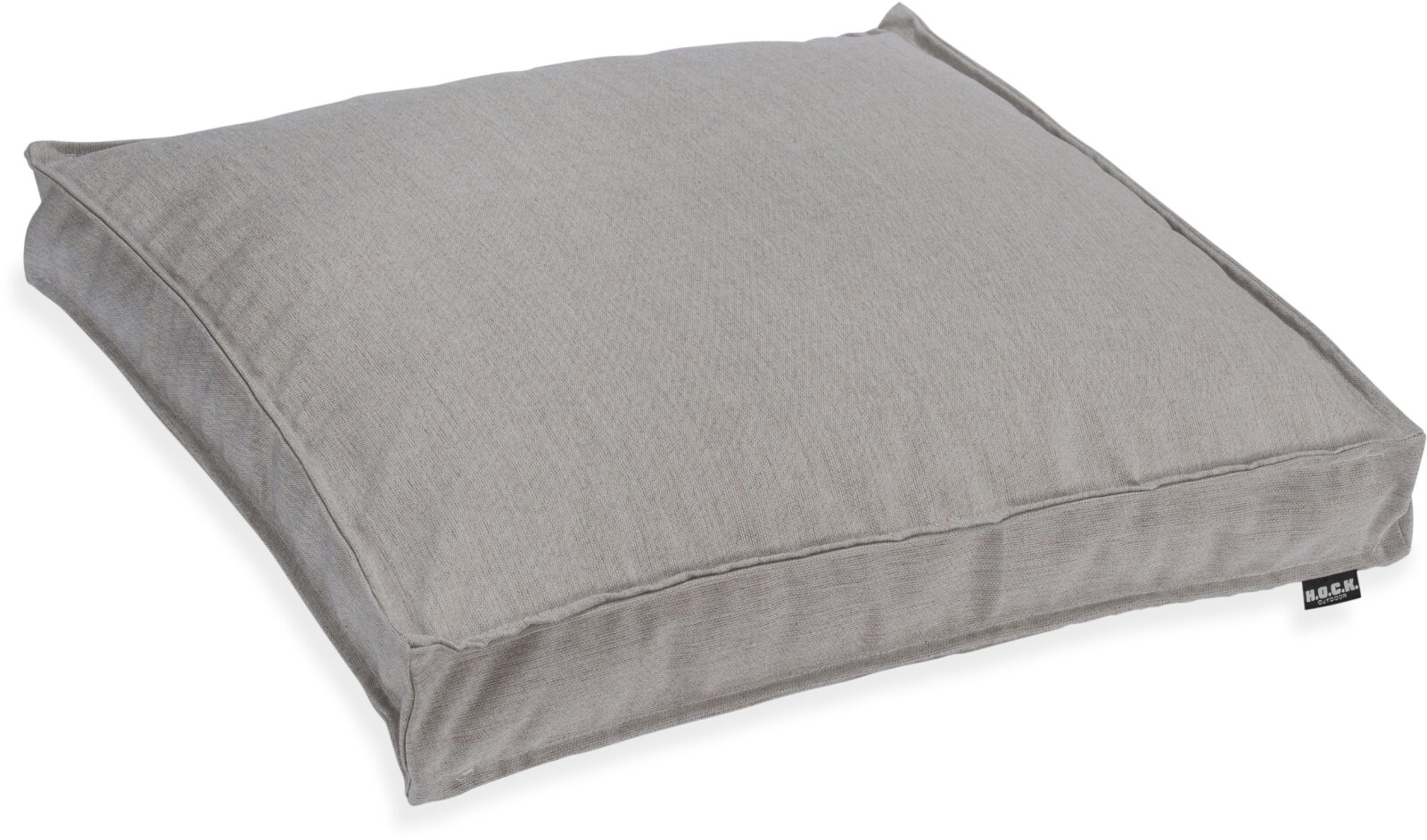H.O.C.K. Lino-Leinen Outdoor Sitzkissen 50x50x5cm melange stone grau