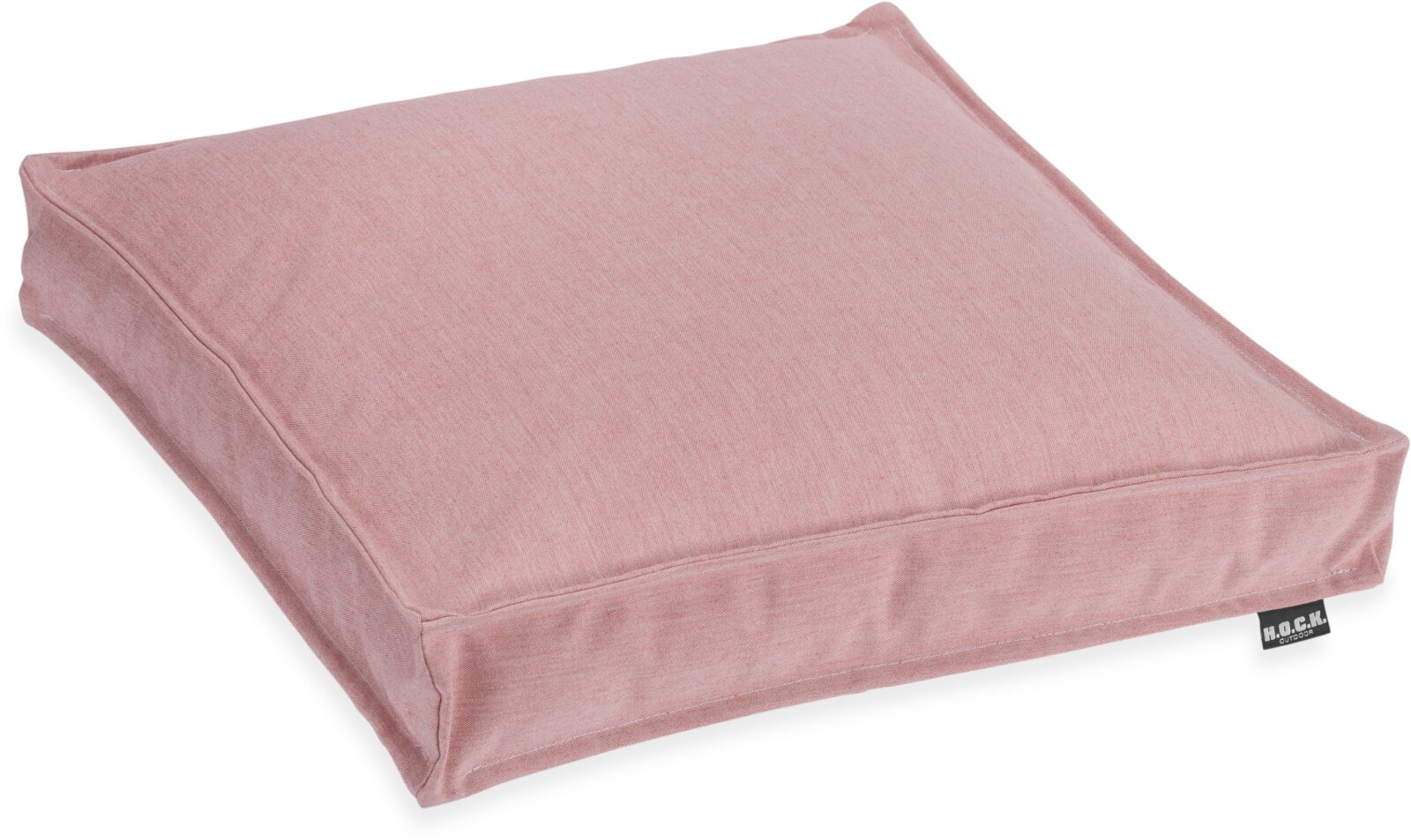 H.O.C.K. Lino-Leinen Outdoor Sitzkissen 50x50x5cm melange berry