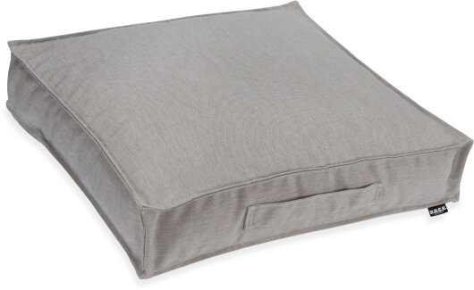 H.O.C.K. Lino-Leinen Outdoor Matratzenkissen 50x50x10cm melange stone grau