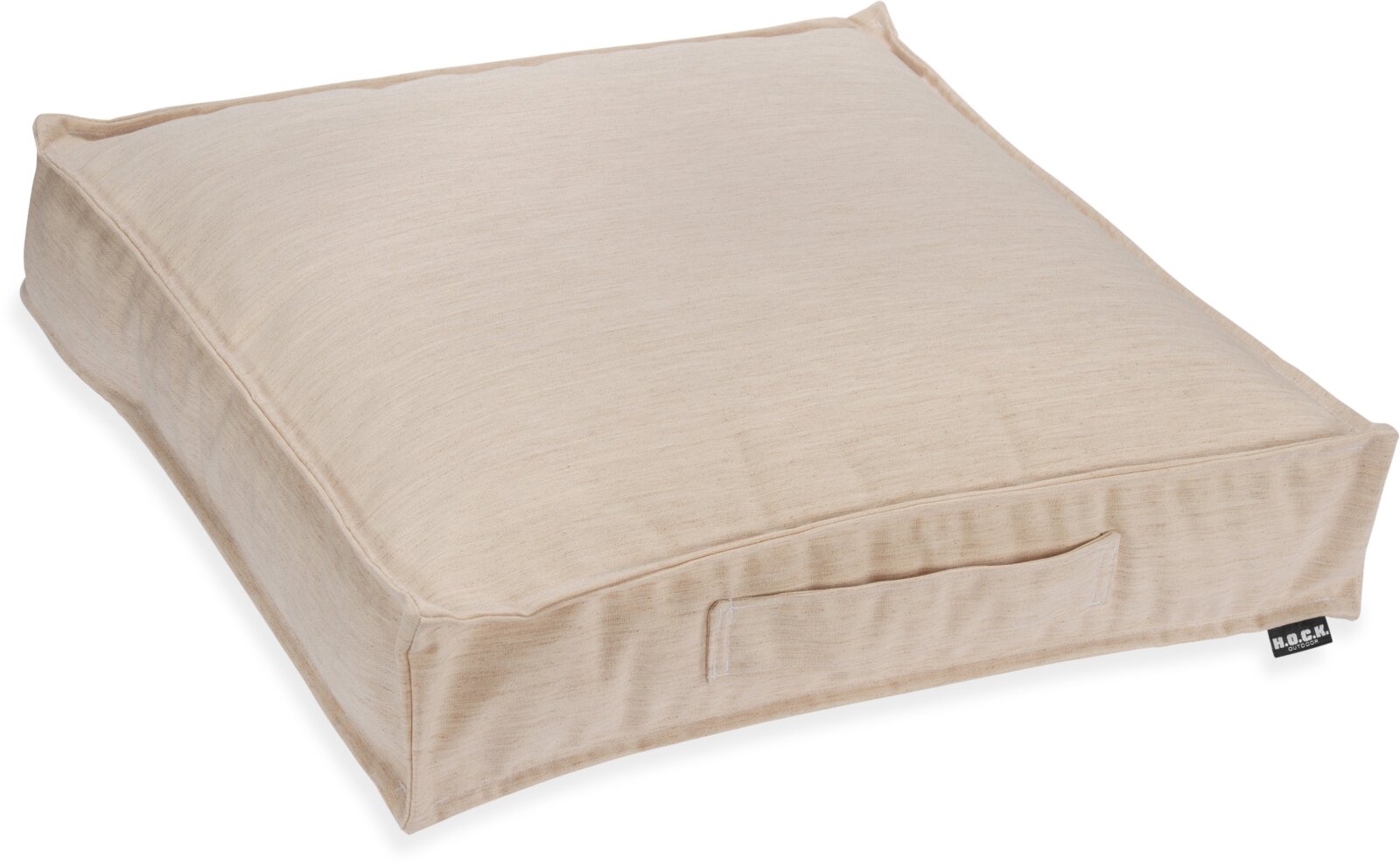 H.O.C.K. Lino-Leinen Outdoor Matratzenkissen 50x50x10cm melange sand