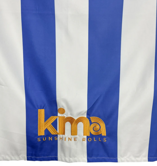 KIMA Strandhandtuch "Stripe" blau weiß XXL 180x110cm Mikrofaser gestreift