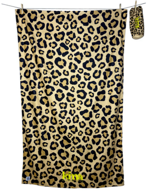 KIMA Strandhandtuch "Leopard" XXL 180x110cm...
