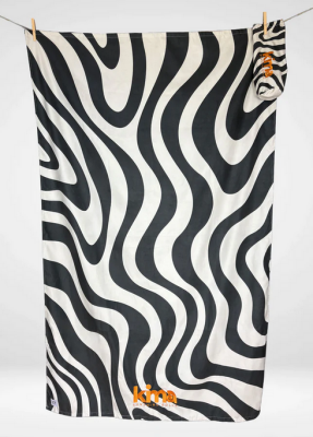 KIMA Strandhandtuch "Zebra" XXL 180x110cm...