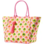 N.Y.A. | Soul Kathrine Shopper Tasche Palmen | Pink Orange