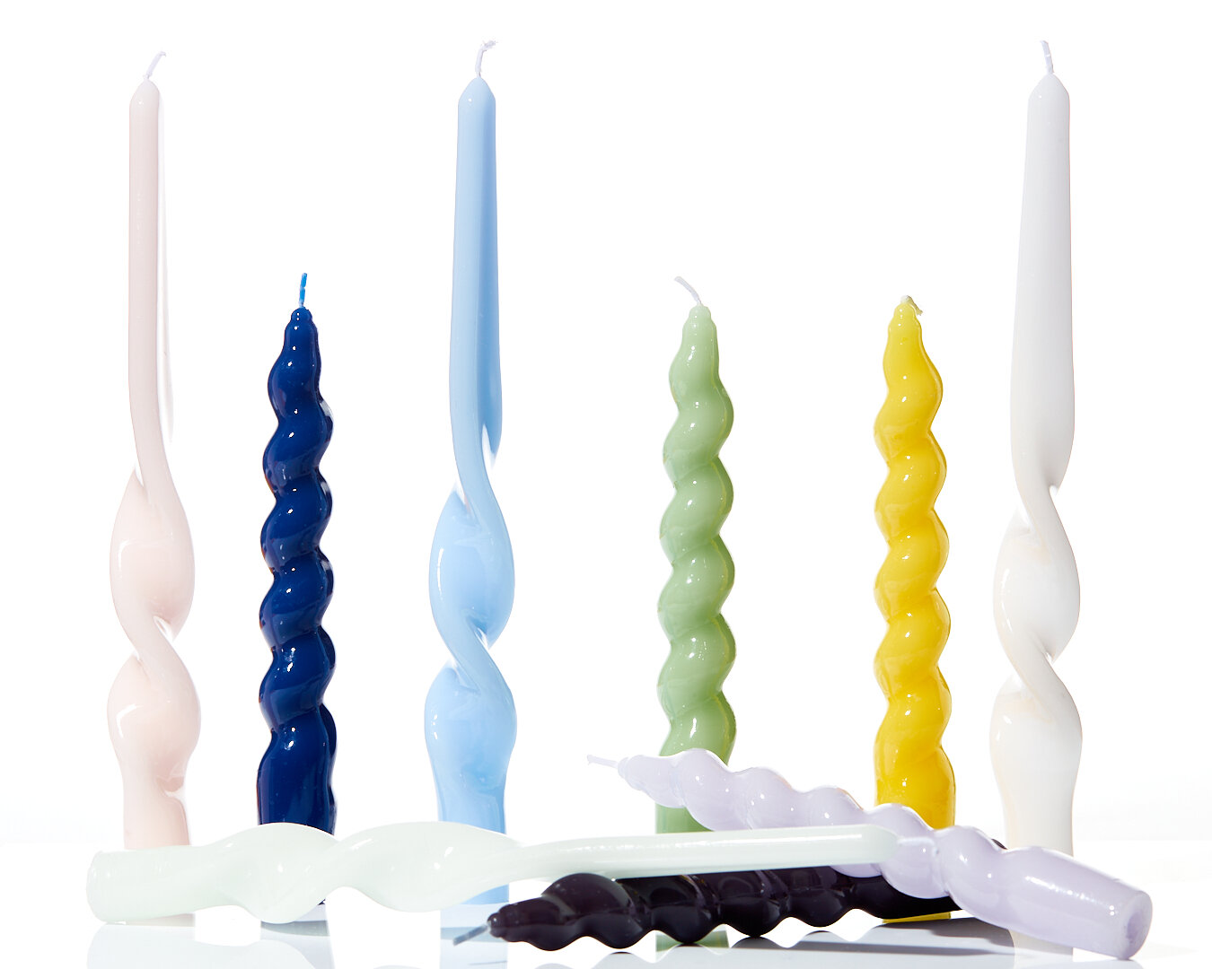Maegen Stabkerzen 3er Pack groß Twist pastell grün