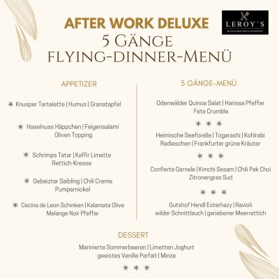 H.O.C.K. Conceptstore TICKET | AFTER WORK DELUXE 06.08.2026 by LEROY`S