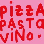 ppd Servietten "Pizza Pasta Vino" 33x33cm rosa...