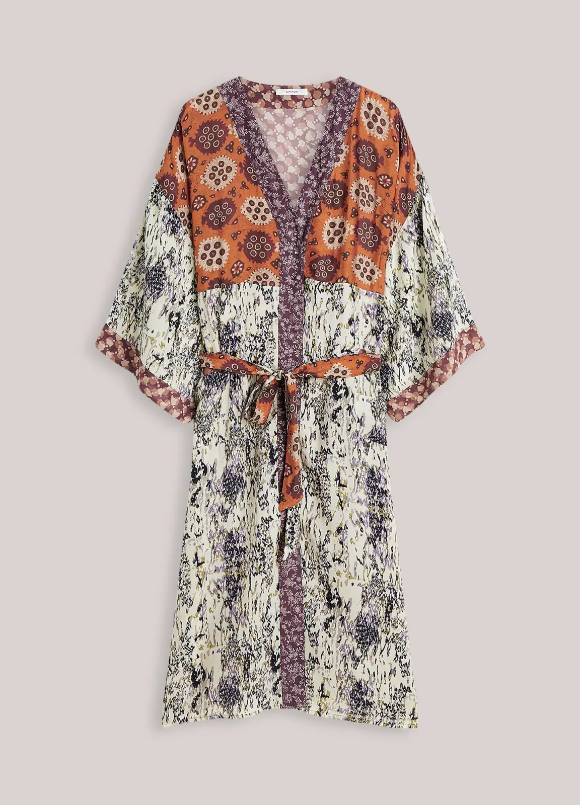 N.Y.A. | Summum Kimono-Kleid Print-Mix boho