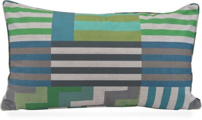 H.O.C.K. Cabana Stripes Dekokissen 70x40cm grün mit...
