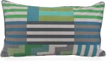 H.O.C.K. Cabana Stripes Dekokissen 70x40cm grün mit...