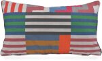 H.O.C.K. Cabana Stripes Dekokissen 70x40cm colorful bunt...