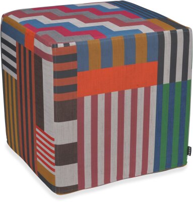 H.O.C.K. Cabana Stripes Hocker Cube 45x45x45cm colorful...