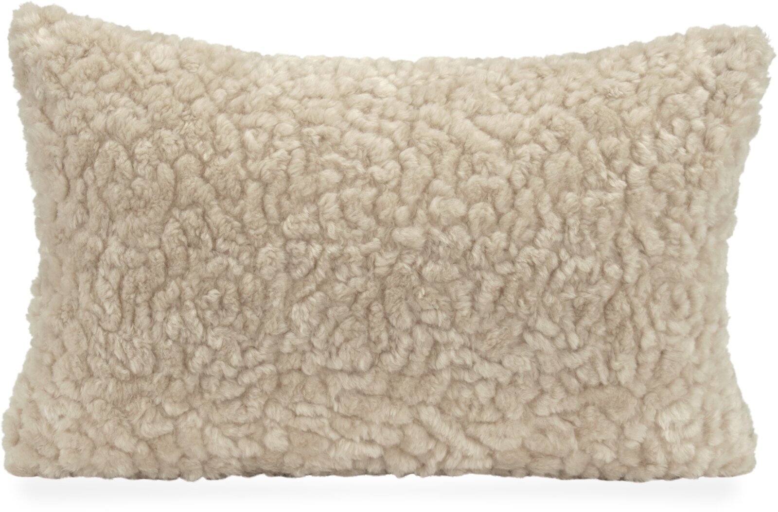 H.O.C.K. Mellow Kissen 60x40cm - Beige Teddyplüsch