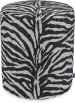 H.O.C.K. Zari Hocker Pouf ø40x45cm rund - Schwarz...