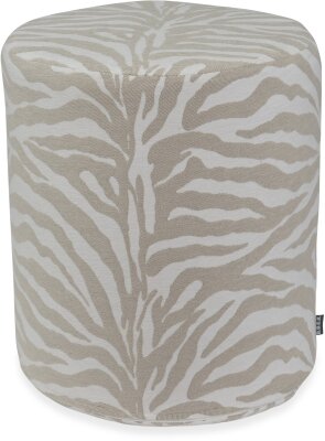 H.O.C.K. Zari Hocker Pouf ø40x45cm rund - Beige...