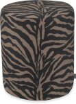 H.O.C.K. Zari Hocker Pouf ø40x45cm rund - Schwarz...