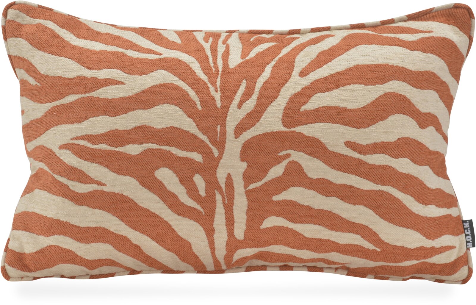 H.O.C.K. Zari Kissen 50x30cm mit Keder - Terra Beige Zebra Muster