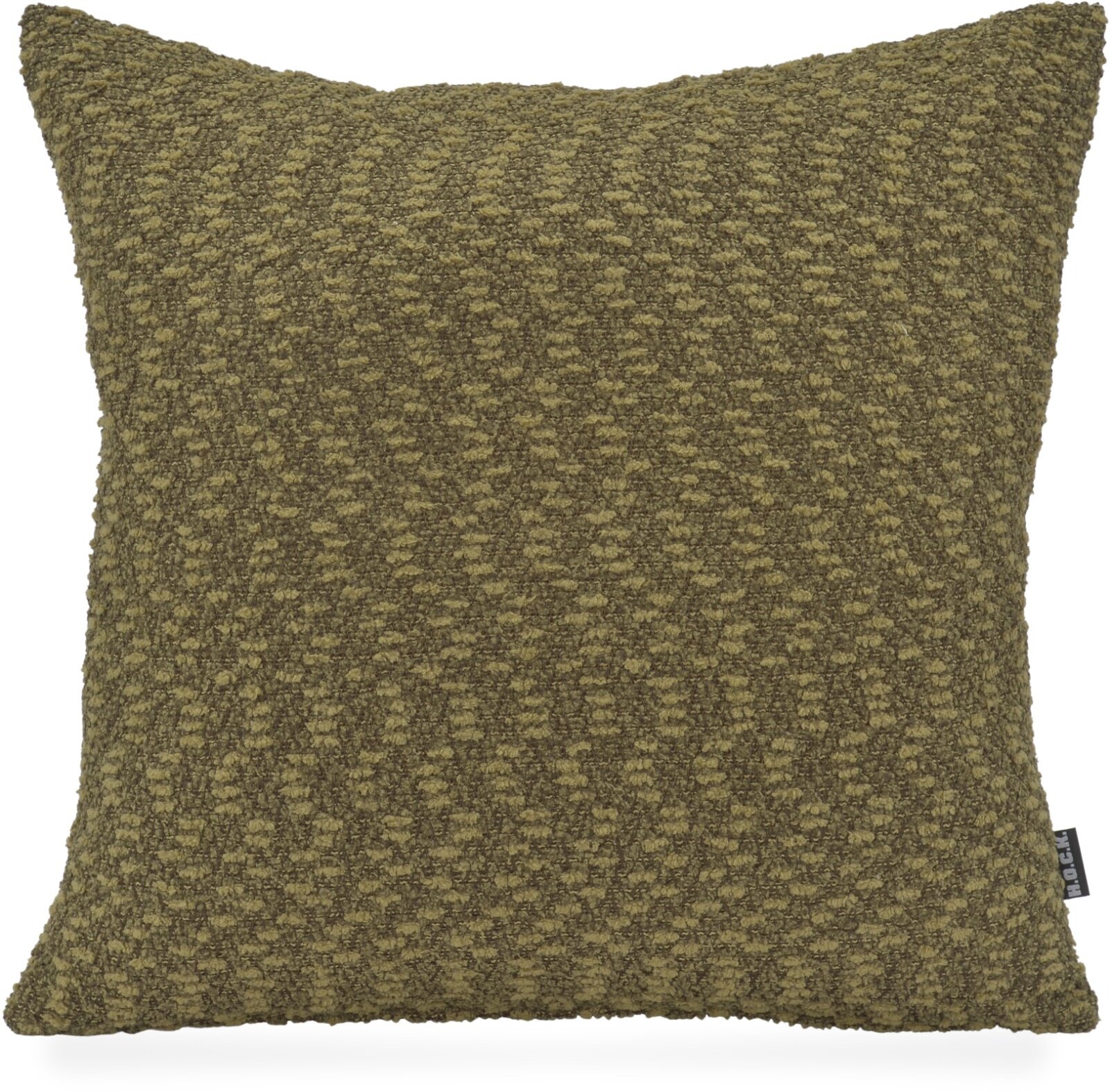 H.O.C.K. Bonnetti Dekokissen 45x45cm - Olive Bouclé