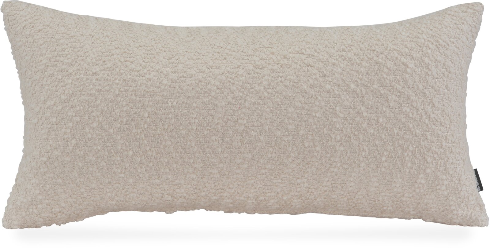 H.O.C.K. Bonnetti Dekokissen 60x30cm - Weiß Ecru Bouclé
