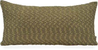 H.O.C.K. Bonnetti Dekokissen 60x30cm - Olive Bouclé