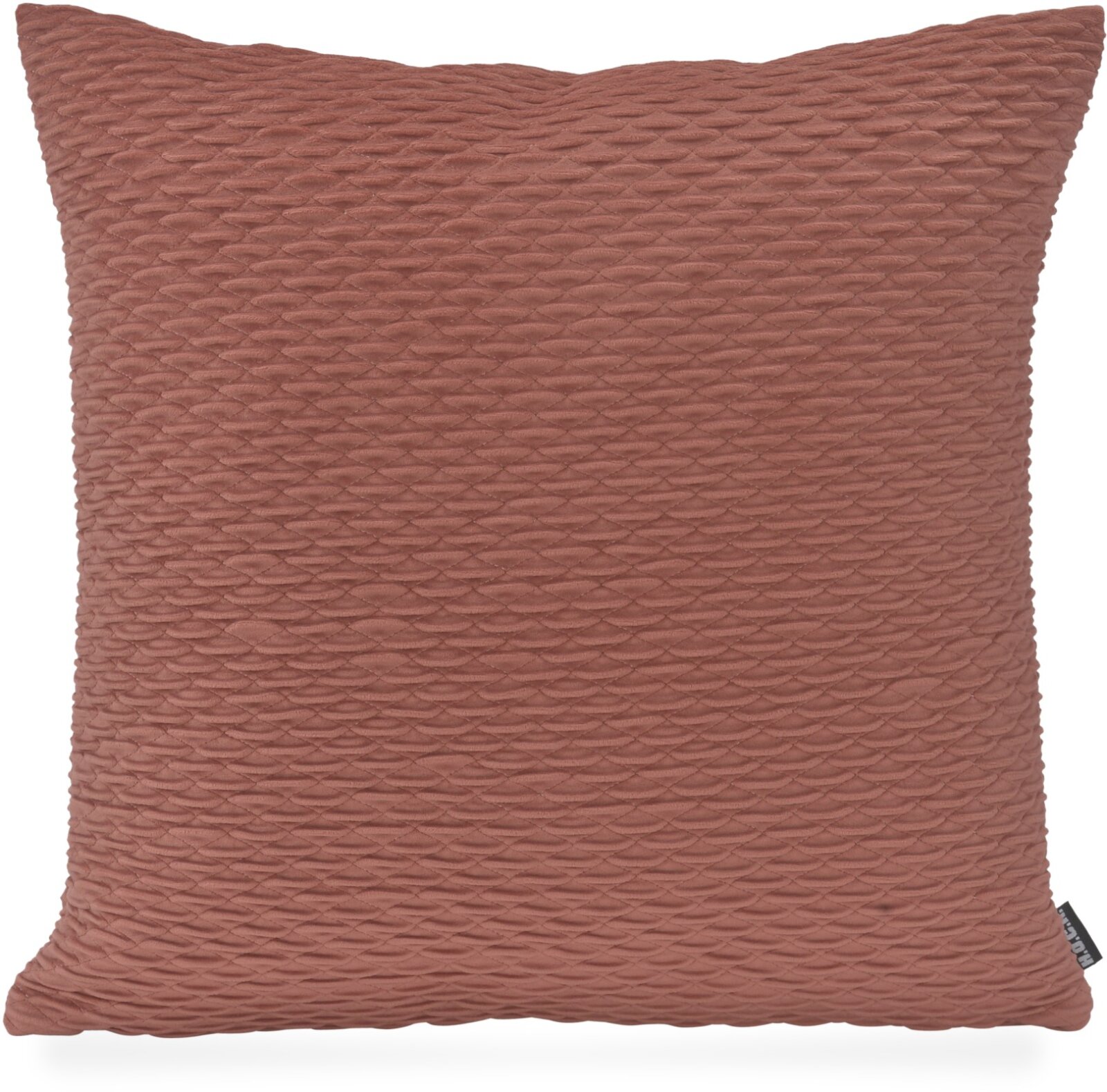 H.O.C.K. Liya Dekokissen 45x45cm - Rosé strukturierter Samt