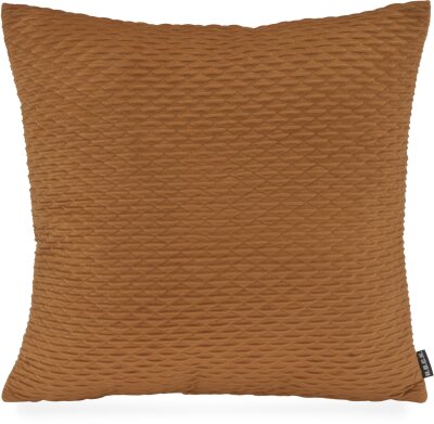 H.O.C.K. Liya Dekokissen 45x45cm - Cognac strukturierter...