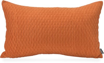 H.O.C.K. Liya Dekokissen 50x30cm - Orange strukturierter Samt