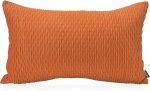 H.O.C.K. Liya Dekokissen 50x30cm - Orange strukturierter...