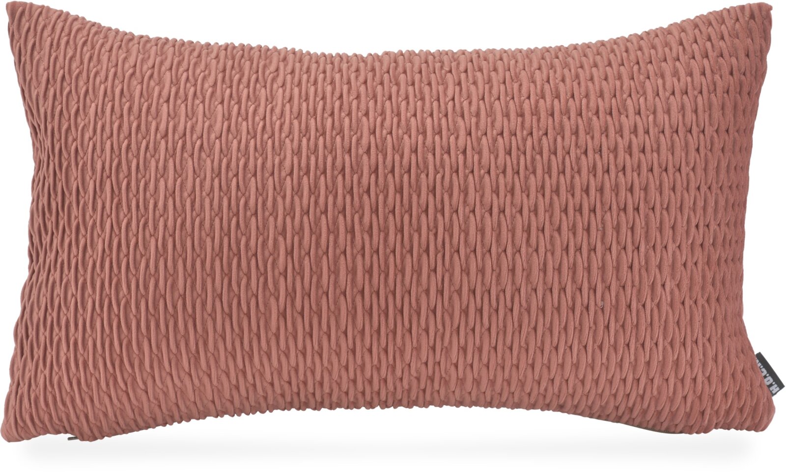 H.O.C.K. Liya Dekokissen 50x30cm - Rosé strukturierter Samt