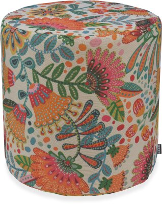 H.O.C.K. Gianna Hocker rund Pouf Ø45x45cm - Buntes...