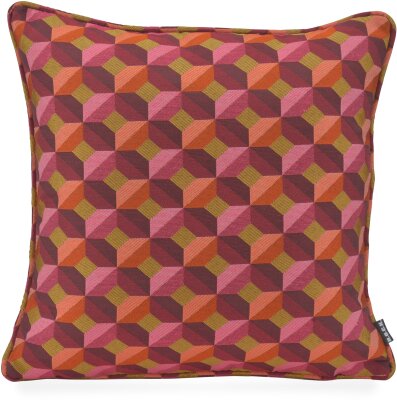H.O.C.K. Paoletta Dekokissen 45x45cm mit Keder - Rosa...