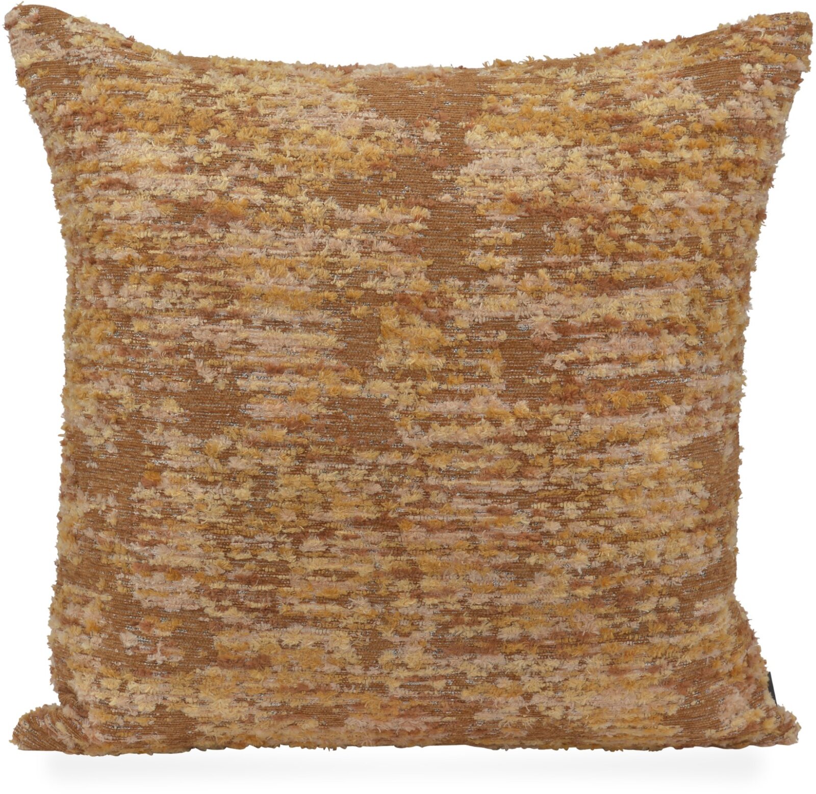 H.O.C.K. Passione Rückenkissen 60x60cm - Maiz Gold | Strukturierter Jacquardstoff