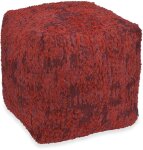 H.O.C.K. Passione Bean Cube Pouf 40x40x40cm - Burgunder...